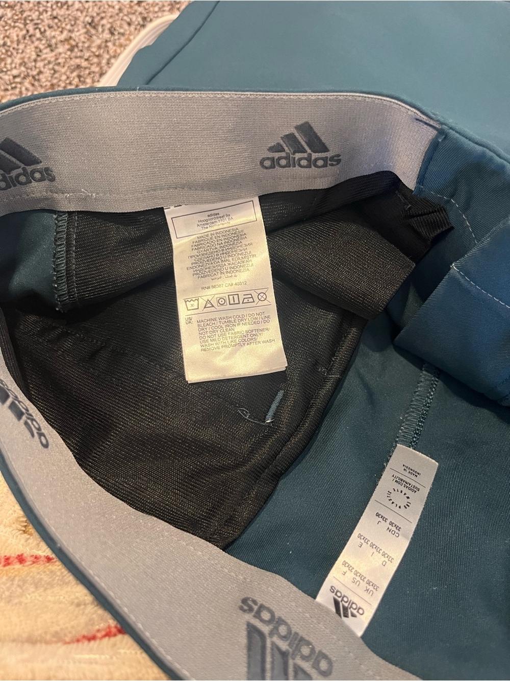 Adidas Mens Ultimate365 Tapered Golf Pants Teal - Picture 11 of 12